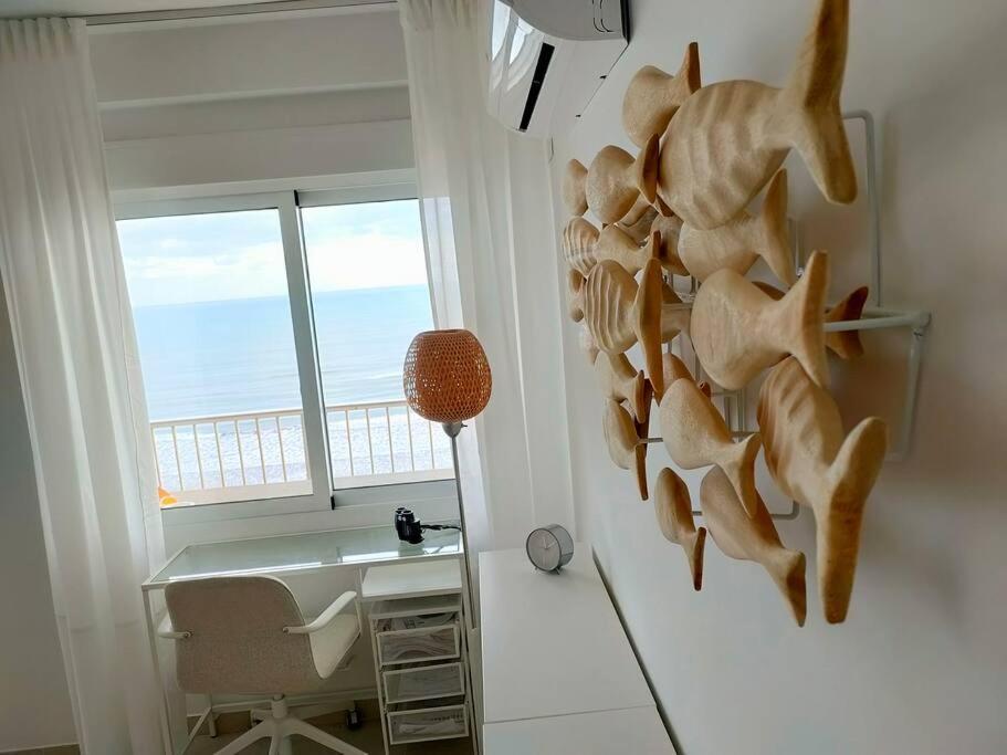 El Acuario - Primera Linea Y Todas Las Ventanas Dan Al Mar Cullera Bagian luar foto